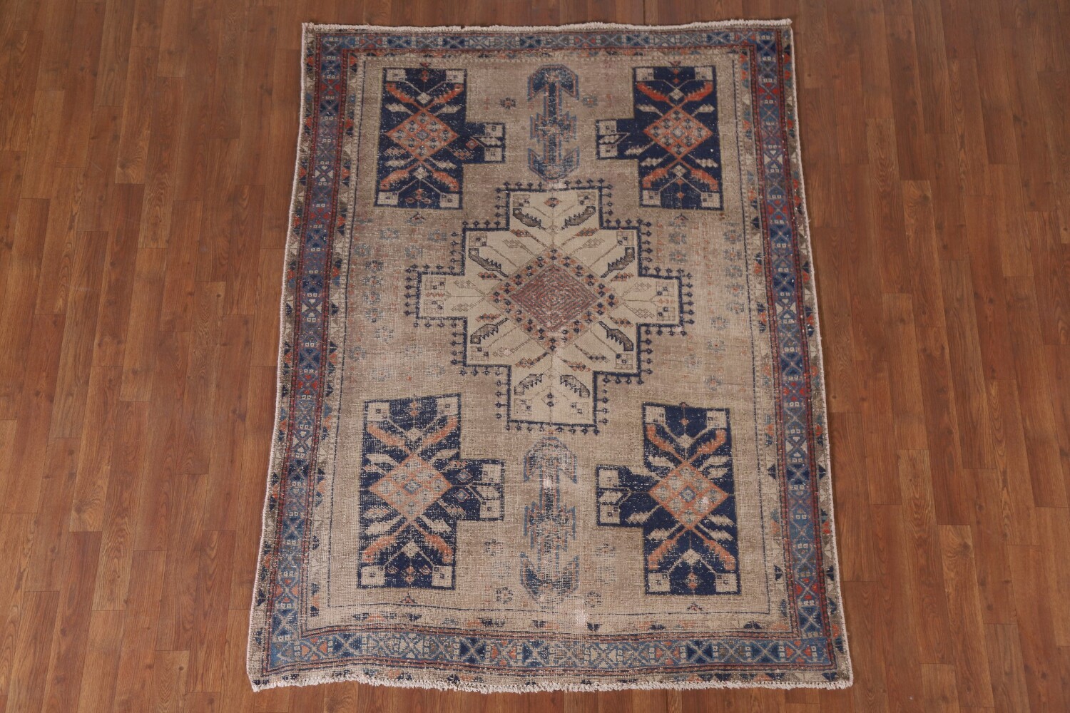 Tribal Sirjan Persian Area Rug 5x6
