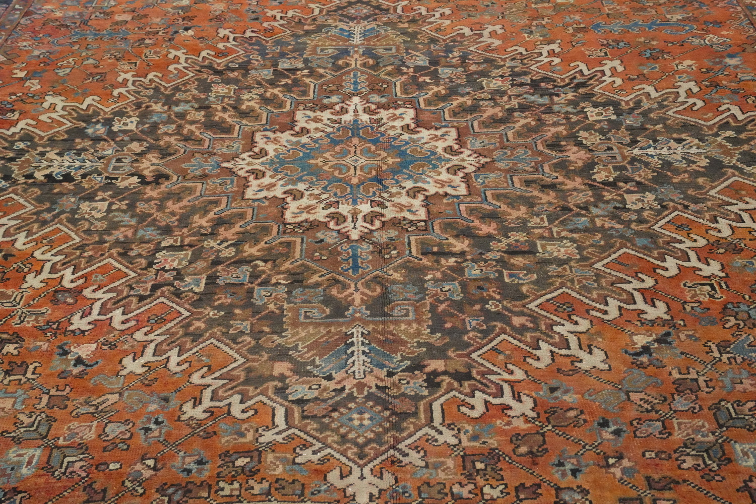 Vegetable Dye Heriz Persian Area Rug 9x14