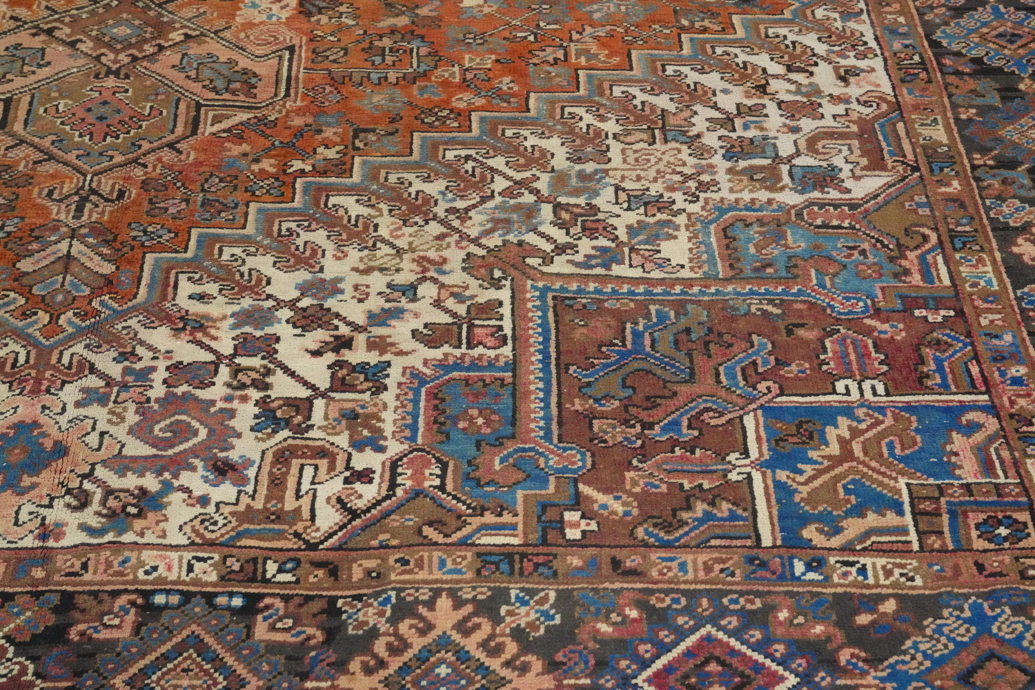 Vegetable Dye Heriz Persian Area Rug 9x14