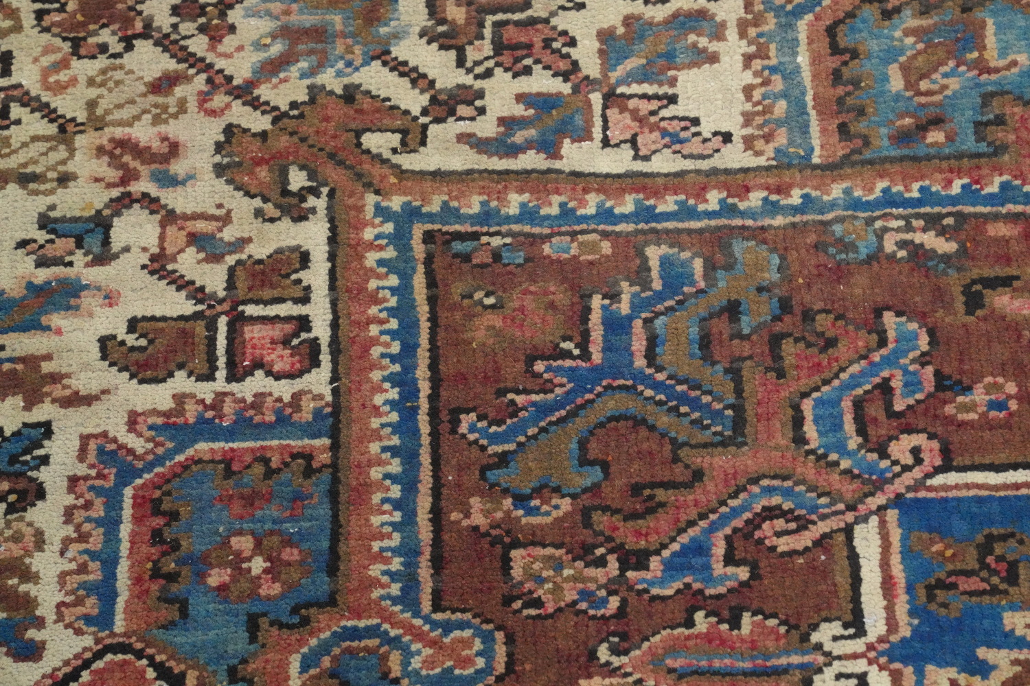 Vegetable Dye Heriz Persian Area Rug 9x14