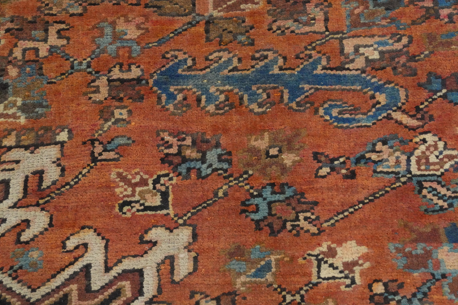 Vegetable Dye Heriz Persian Area Rug 9x14