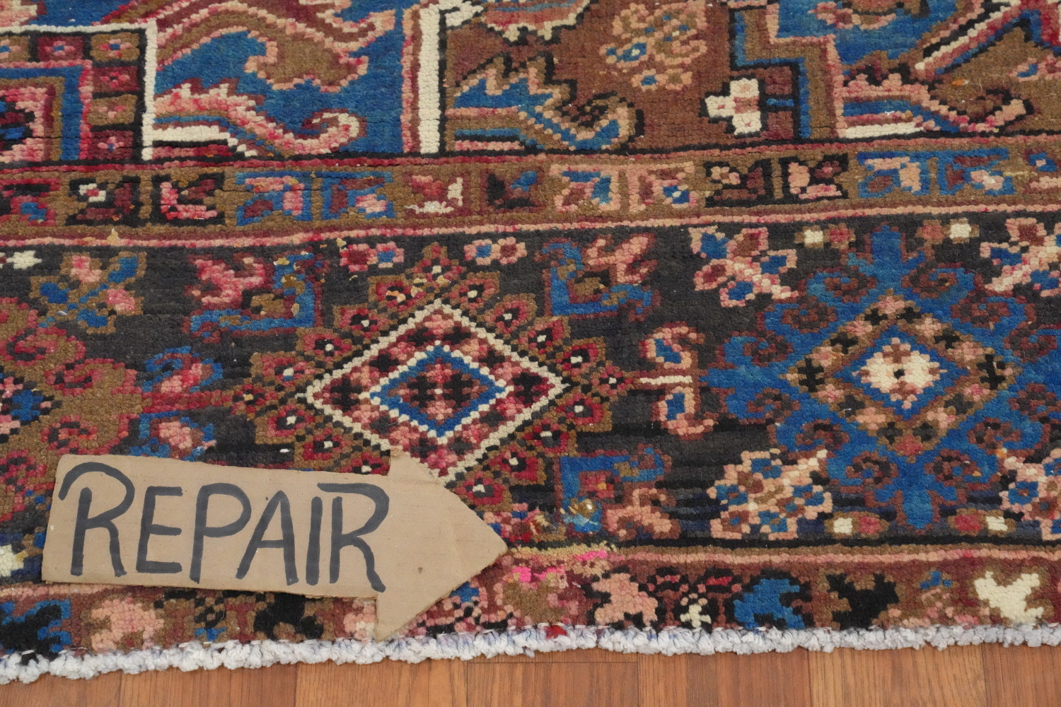 Vegetable Dye Heriz Persian Area Rug 9x14