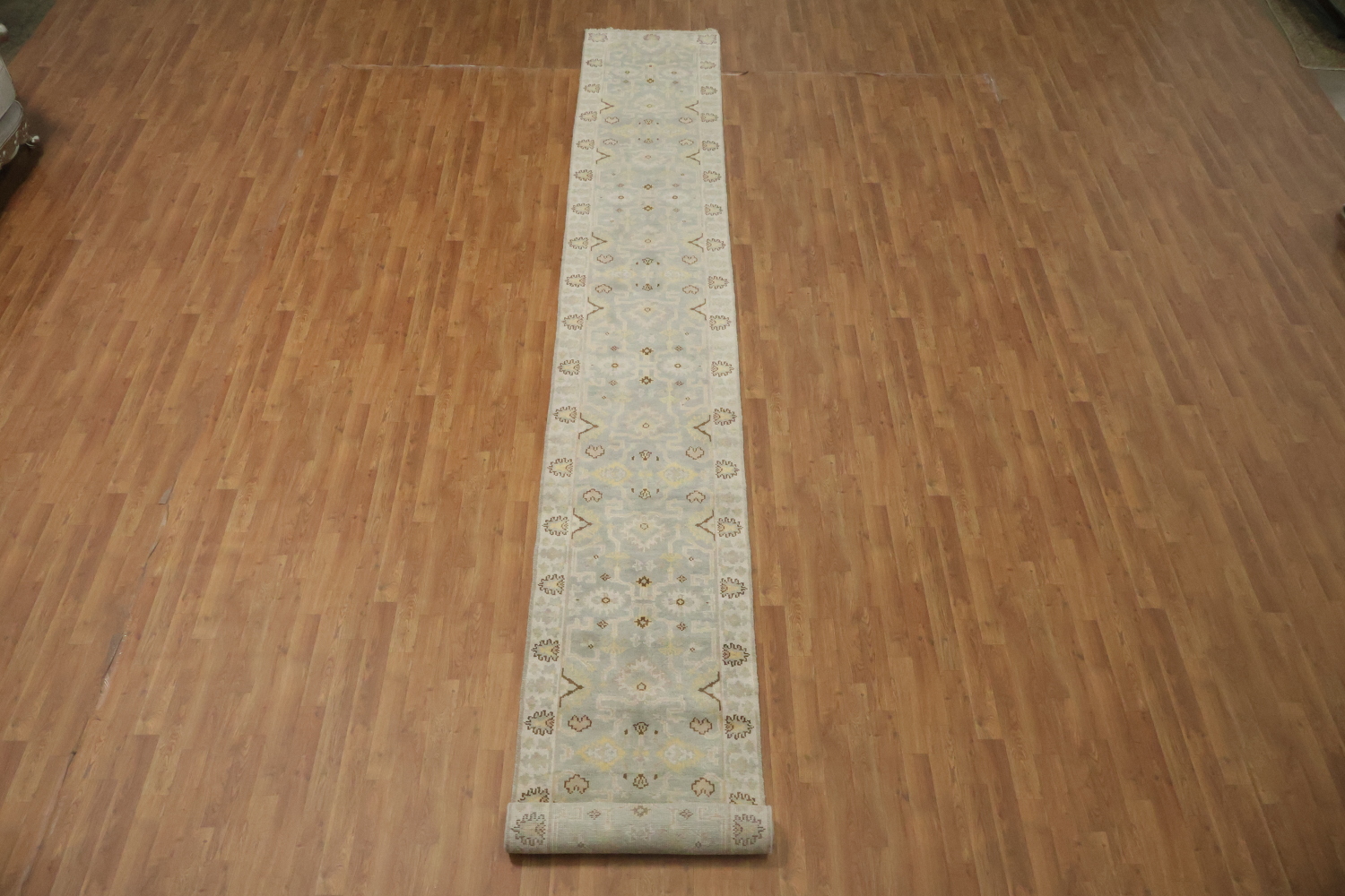 All-Over Oushak Oriental Runner Rug 3x20