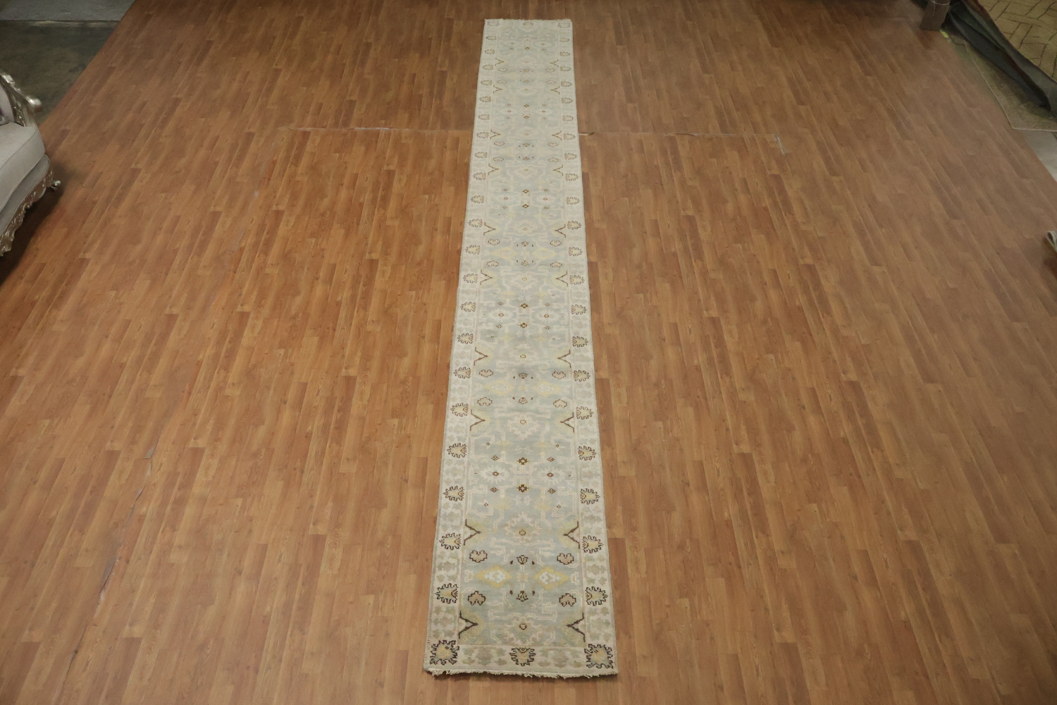 All-Over Oushak Oriental Runner Rug 3x20