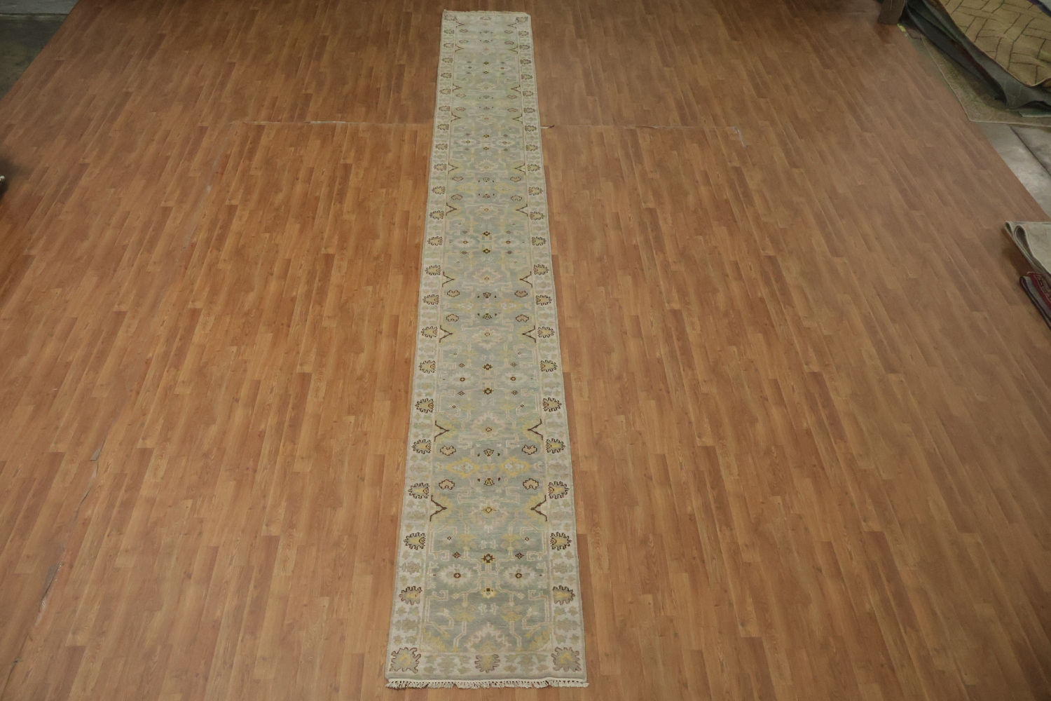 All-Over Oushak Oriental Runner Rug 3x20