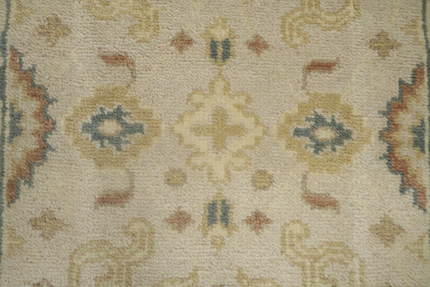 Floral Wool Oushak Oriental Runner Rug 3x16