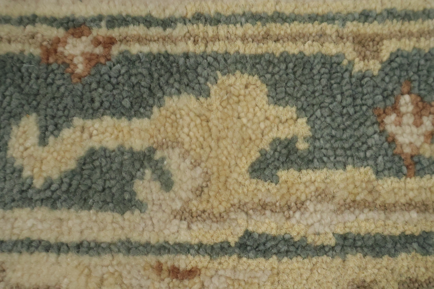 Floral Wool Oushak Oriental Runner Rug 3x16