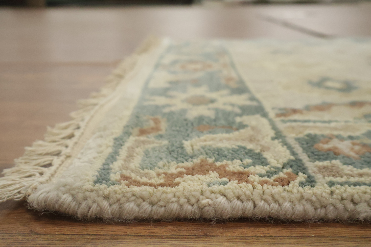 Floral Wool Oushak Oriental Runner Rug 3x16