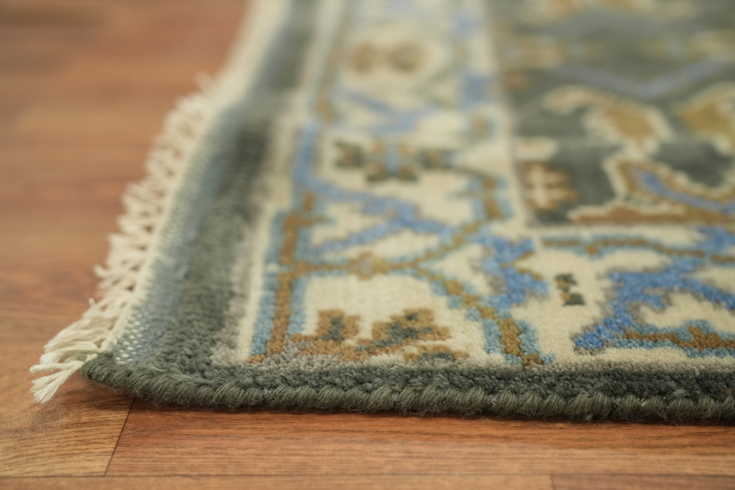 All-Over Wool Oushak Runner Rug 3x16