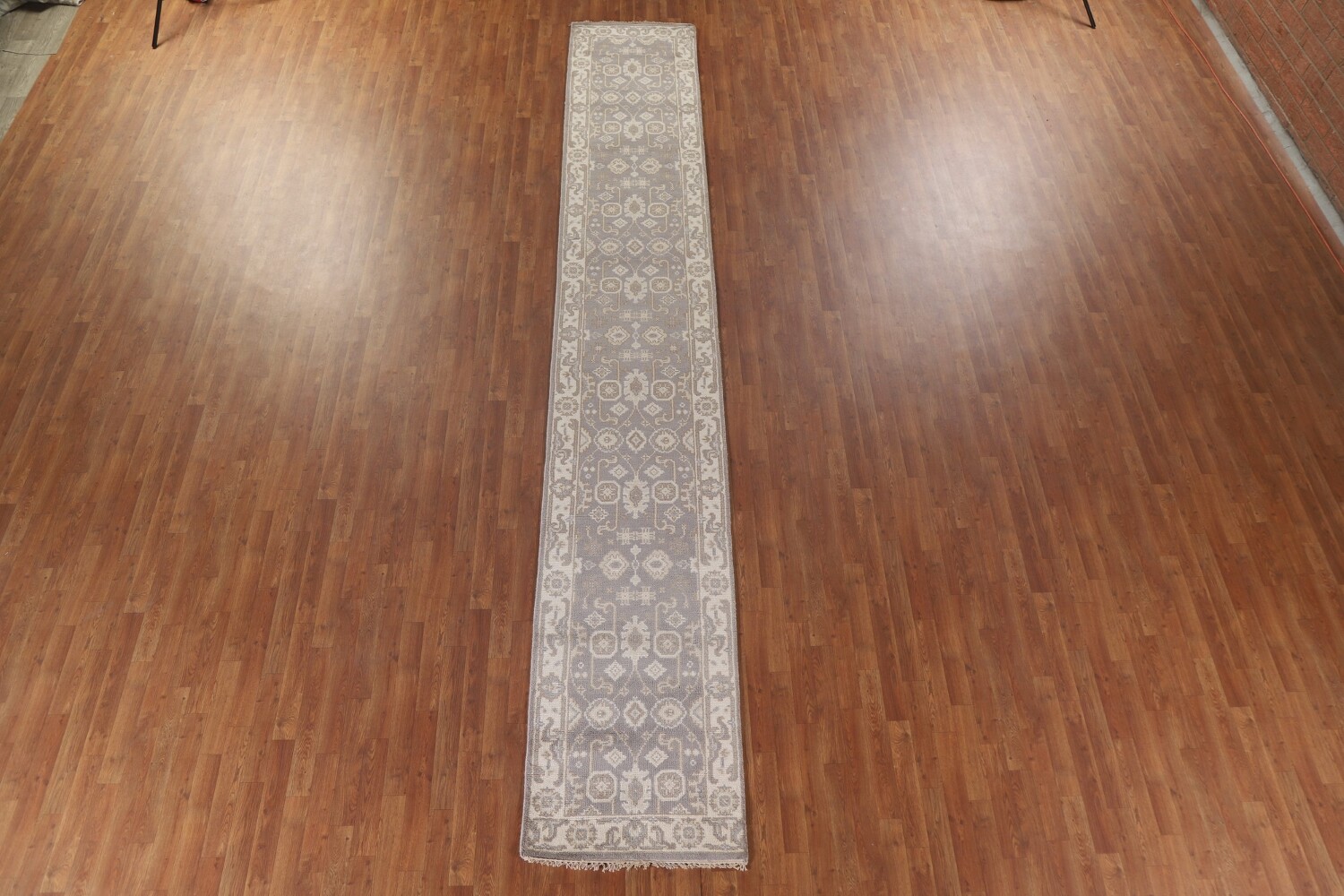 Geometric Oushak Oriental Runner Rug 3x16