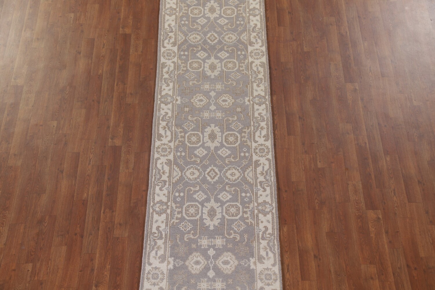Geometric Oushak Oriental Runner Rug 3x16