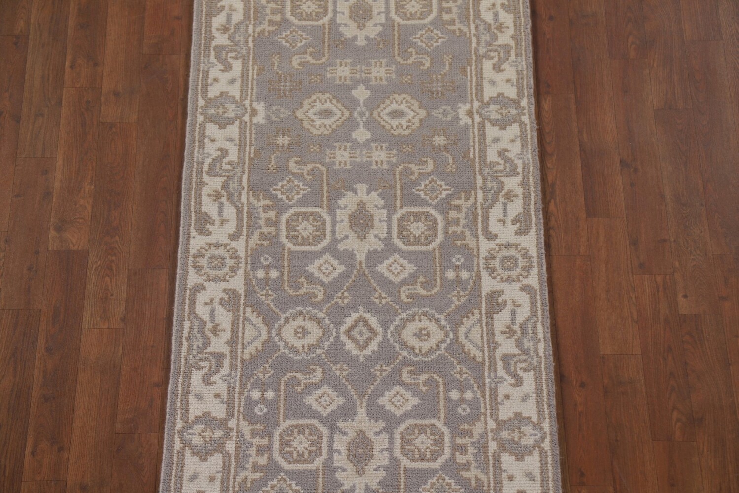 Geometric Oushak Oriental Runner Rug 3x16