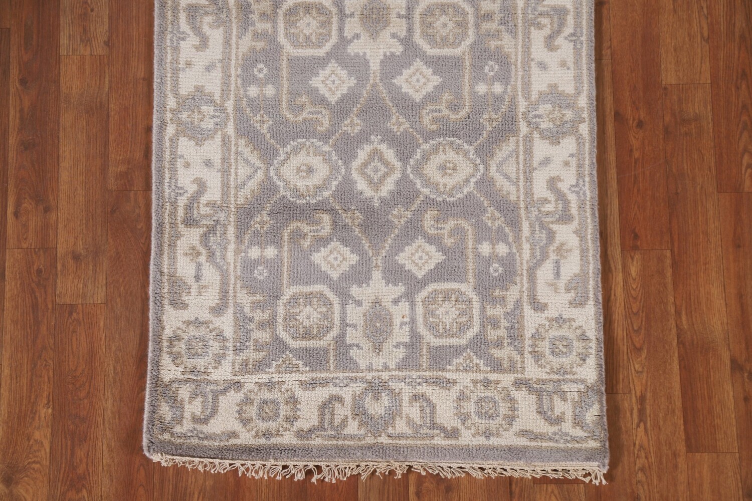 Geometric Oushak Oriental Runner Rug 3x16