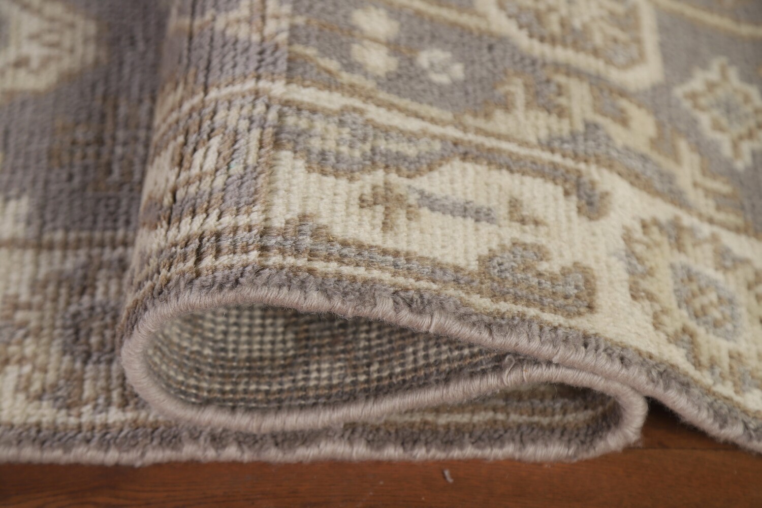 Geometric Oushak Oriental Runner Rug 3x16