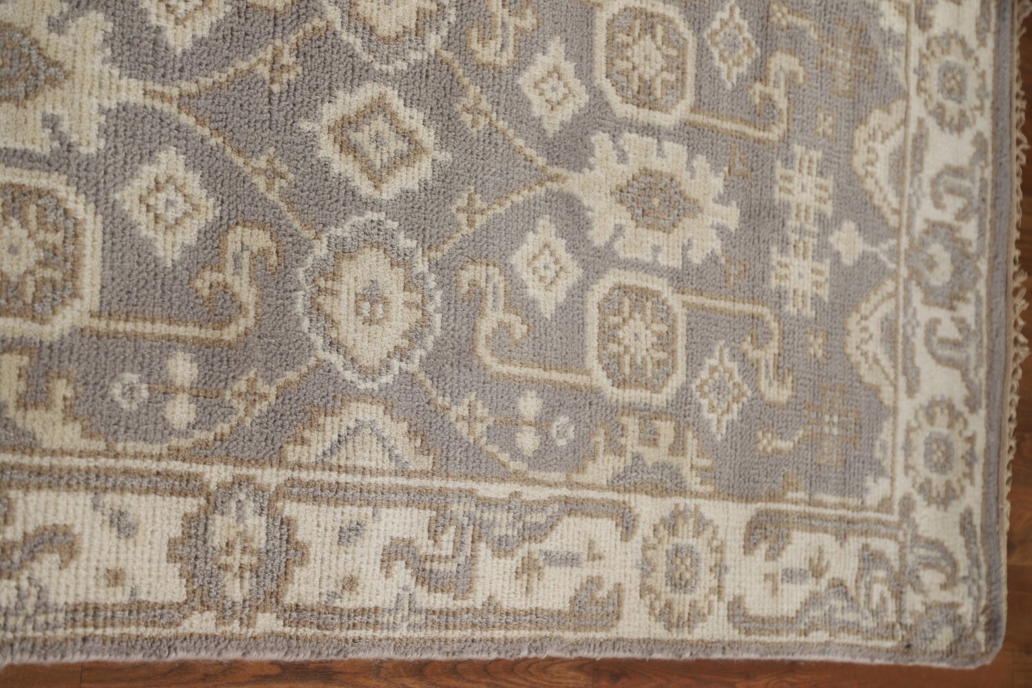 Geometric Oushak Oriental Runner Rug 3x16