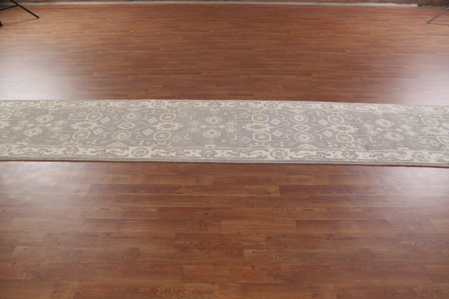 Geometric Oushak Oriental Runner Rug 3x16