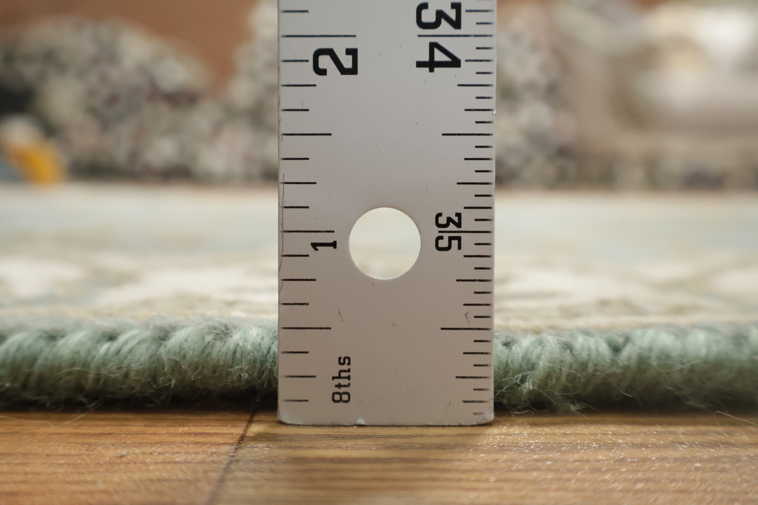 Gray Blue Oushak Oriental Runner Rug 3x19