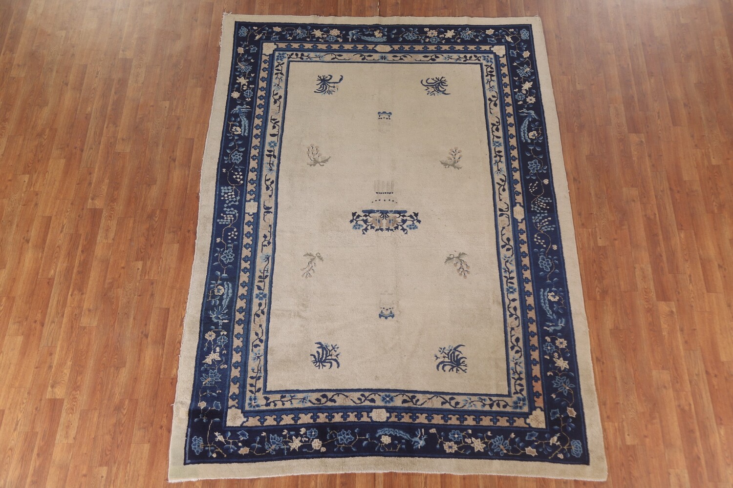 Antique Peking Vegetable Dye Chinese Area Rug 6x9