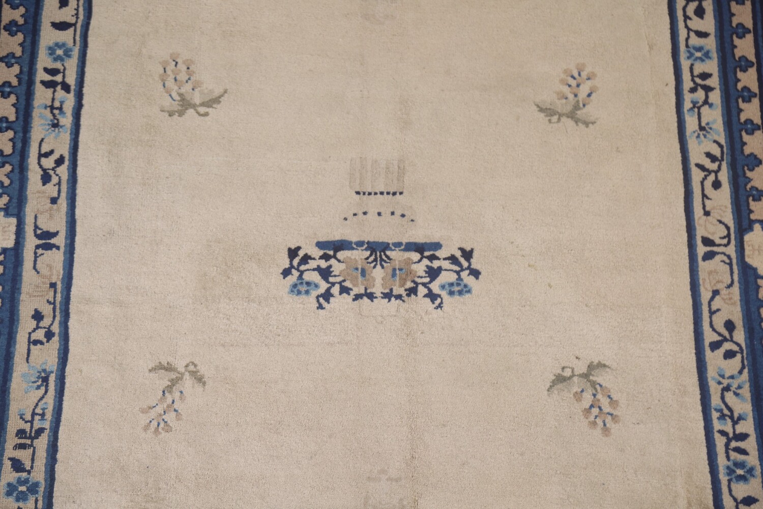 Antique Peking Vegetable Dye Chinese Area Rug 6x9