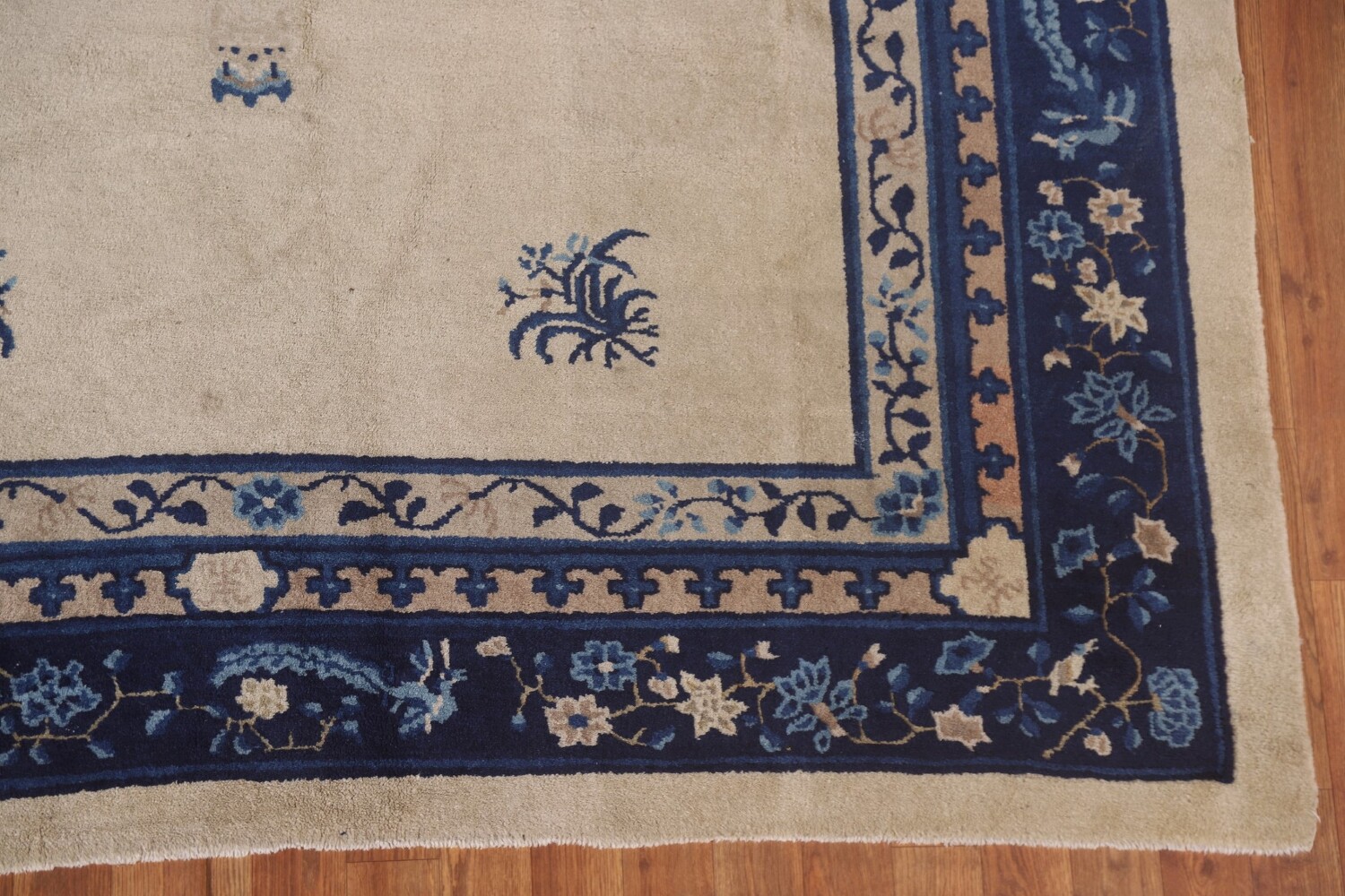 Antique Peking Vegetable Dye Chinese Area Rug 6x9