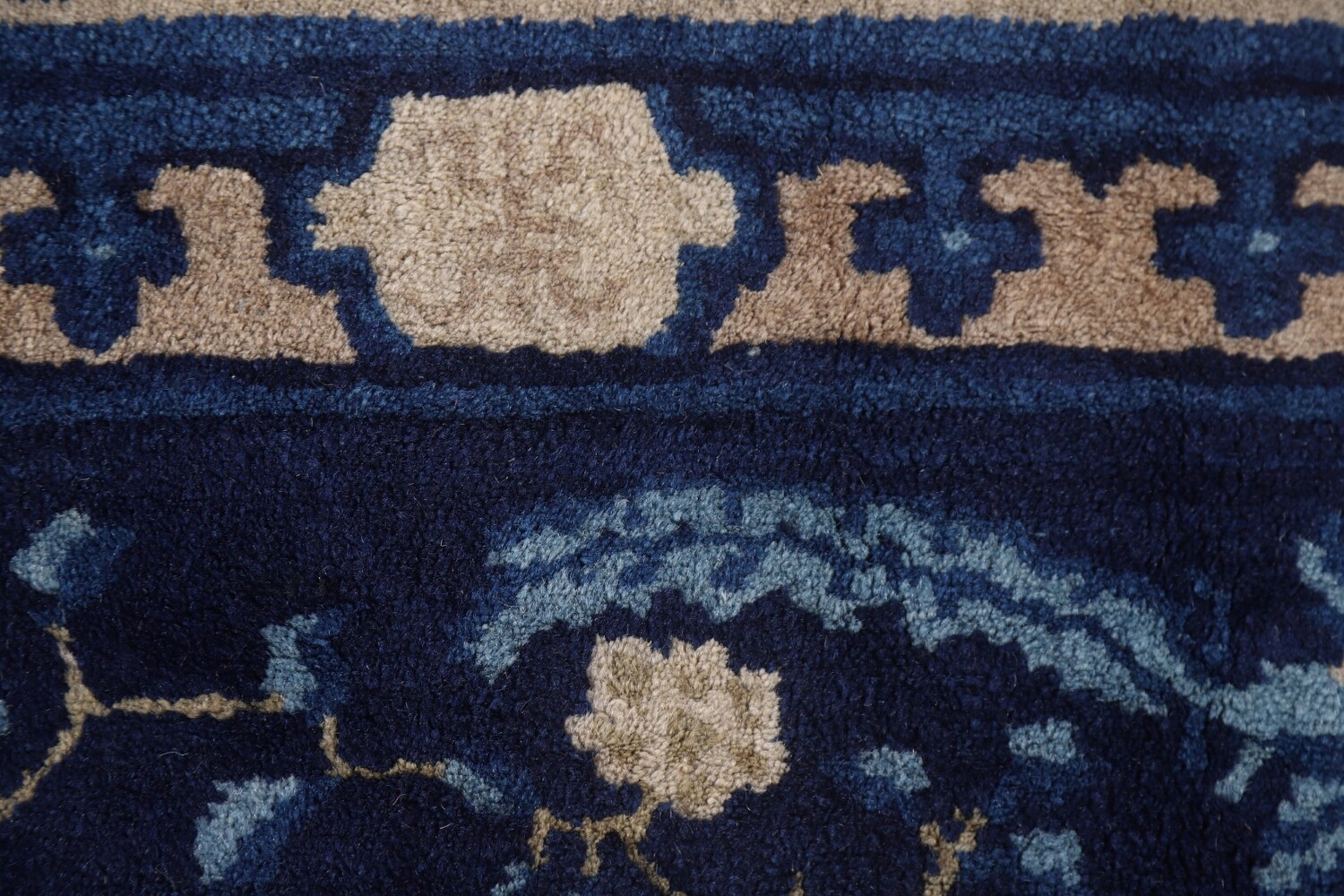 Antique Peking Vegetable Dye Chinese Area Rug 6x9