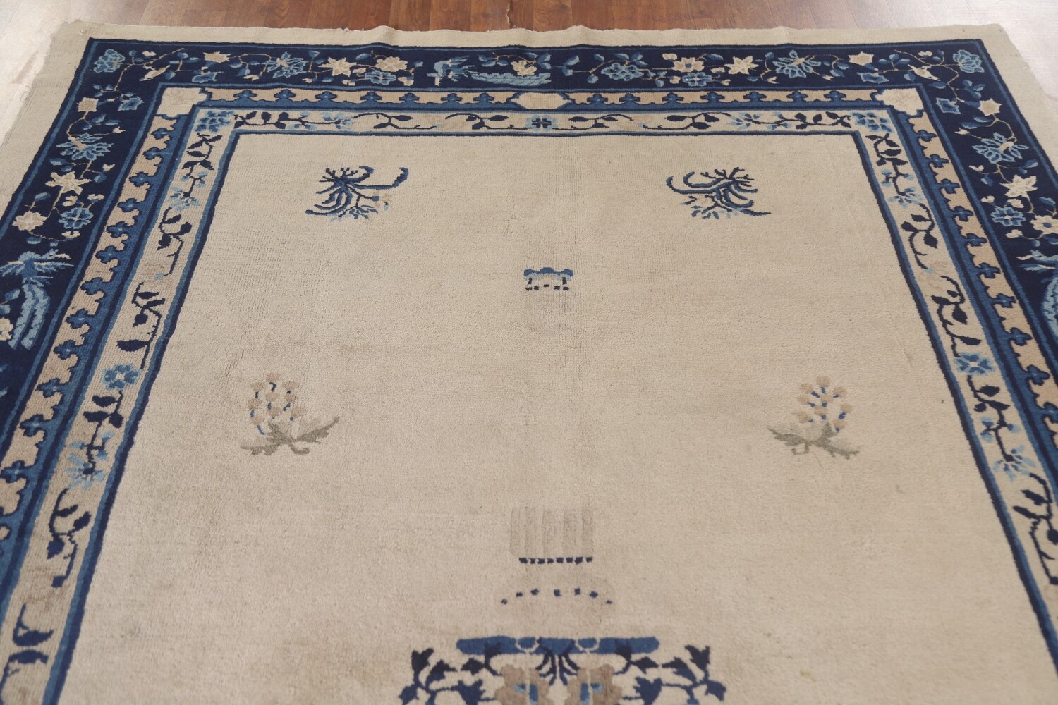 Antique Peking Vegetable Dye Chinese Area Rug 6x9