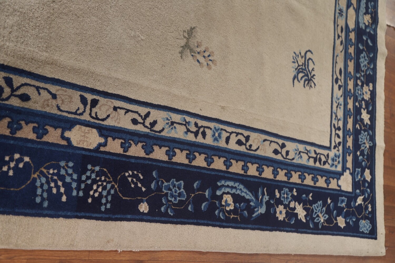 Antique Peking Vegetable Dye Chinese Area Rug 6x9