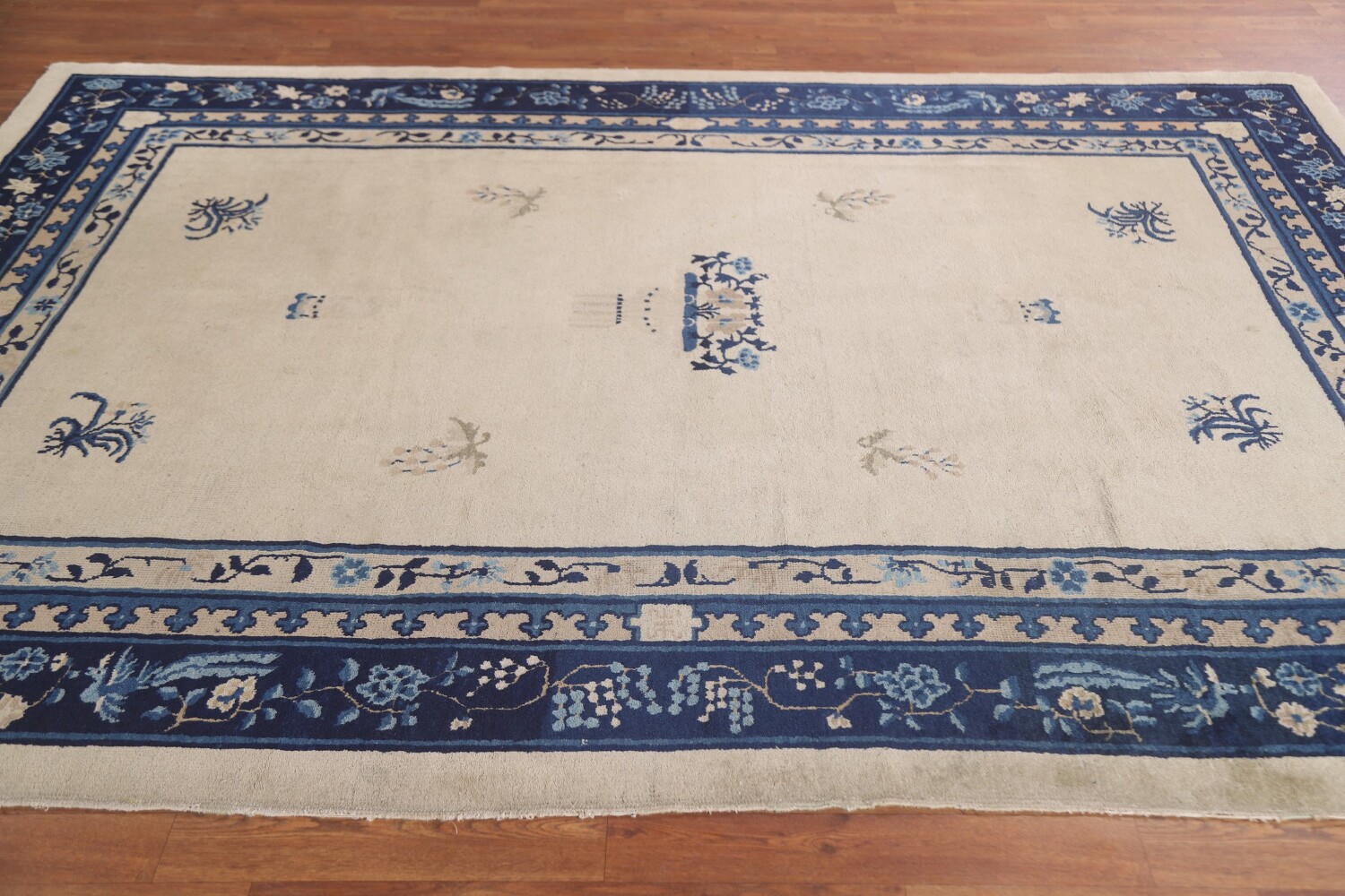 Antique Peking Vegetable Dye Chinese Area Rug 6x9