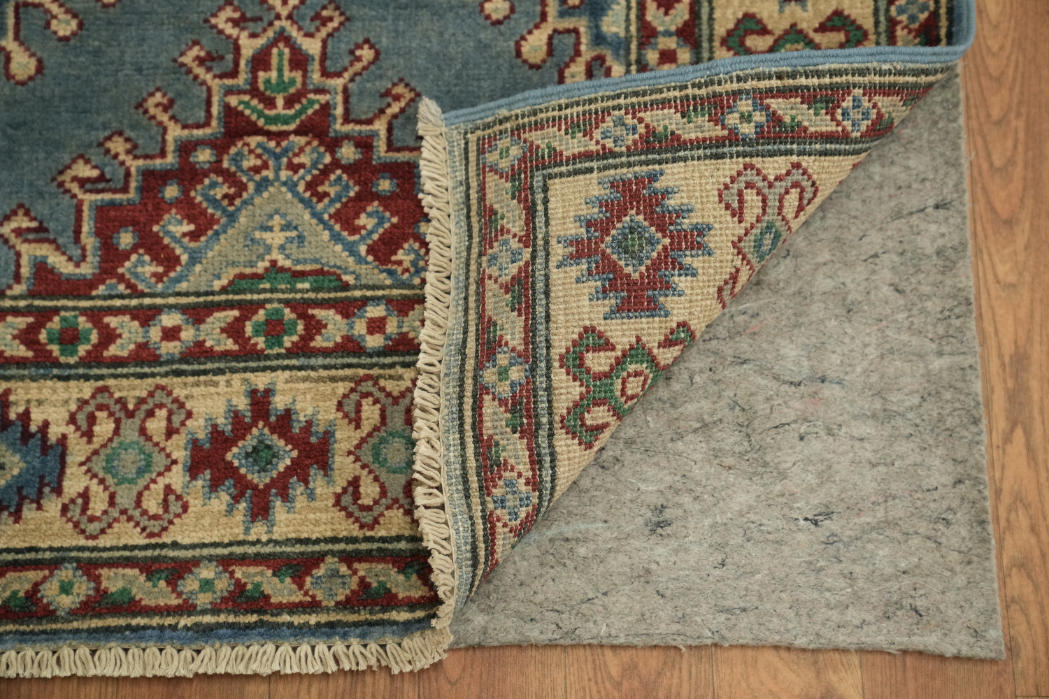 Blue Kazak South Western Runner Rug 3x9