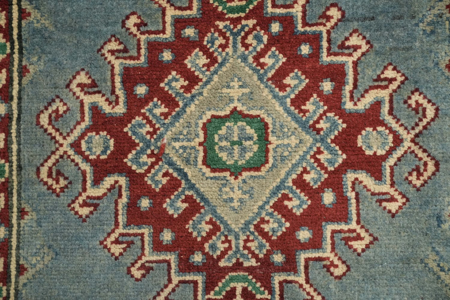 Blue Kazak South Western Runner Rug 3x9