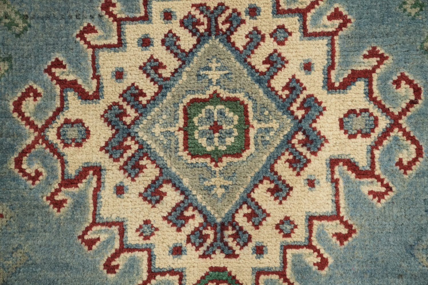 Blue Kazak South Western Runner Rug 3x9