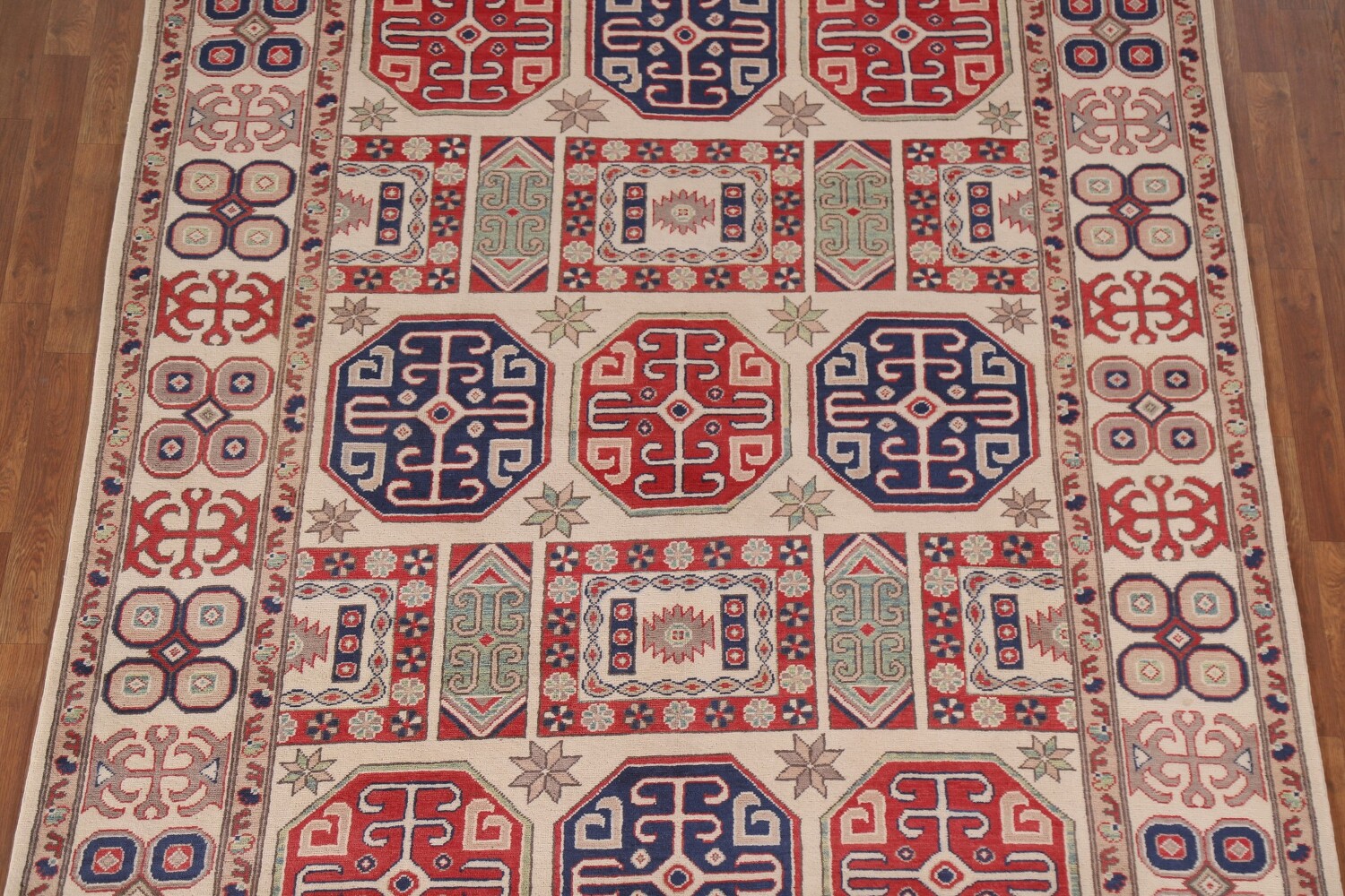 Geometric Kazak South Western Area Rug 7x10