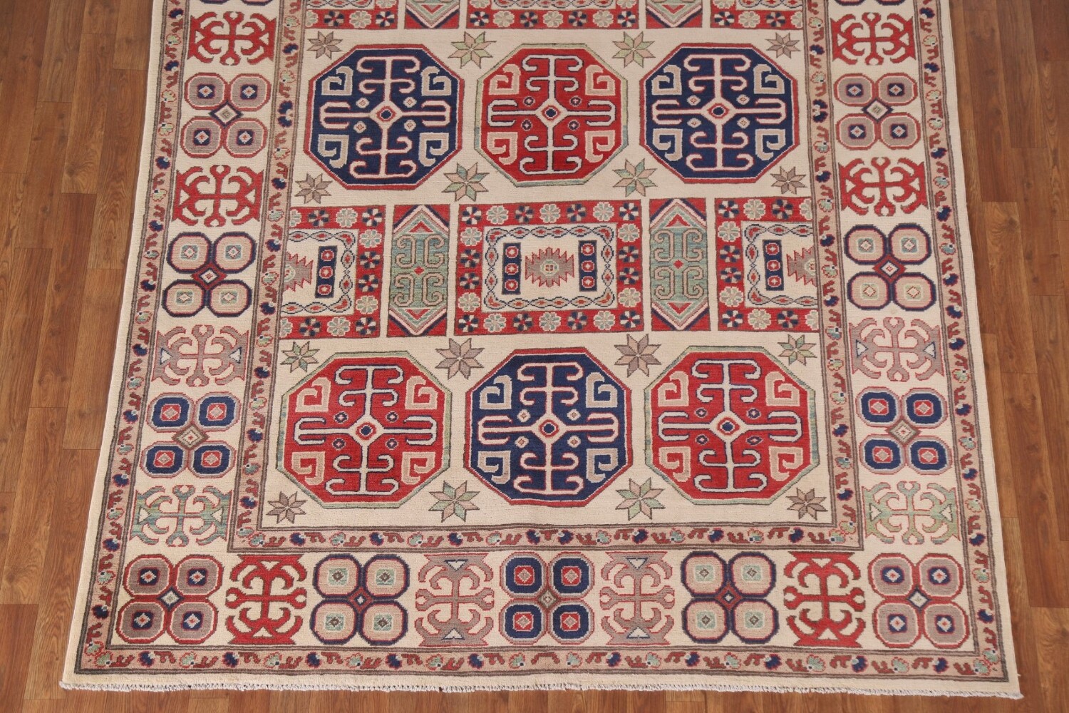 Geometric Kazak South Western Area Rug 7x10