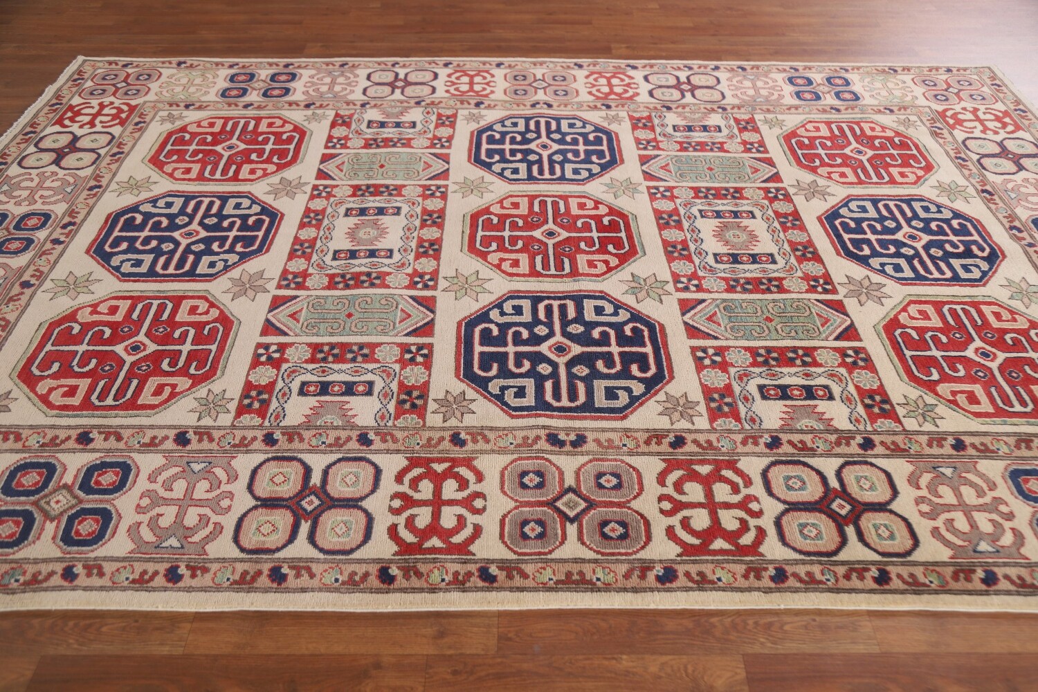 Geometric Kazak South Western Area Rug 7x10