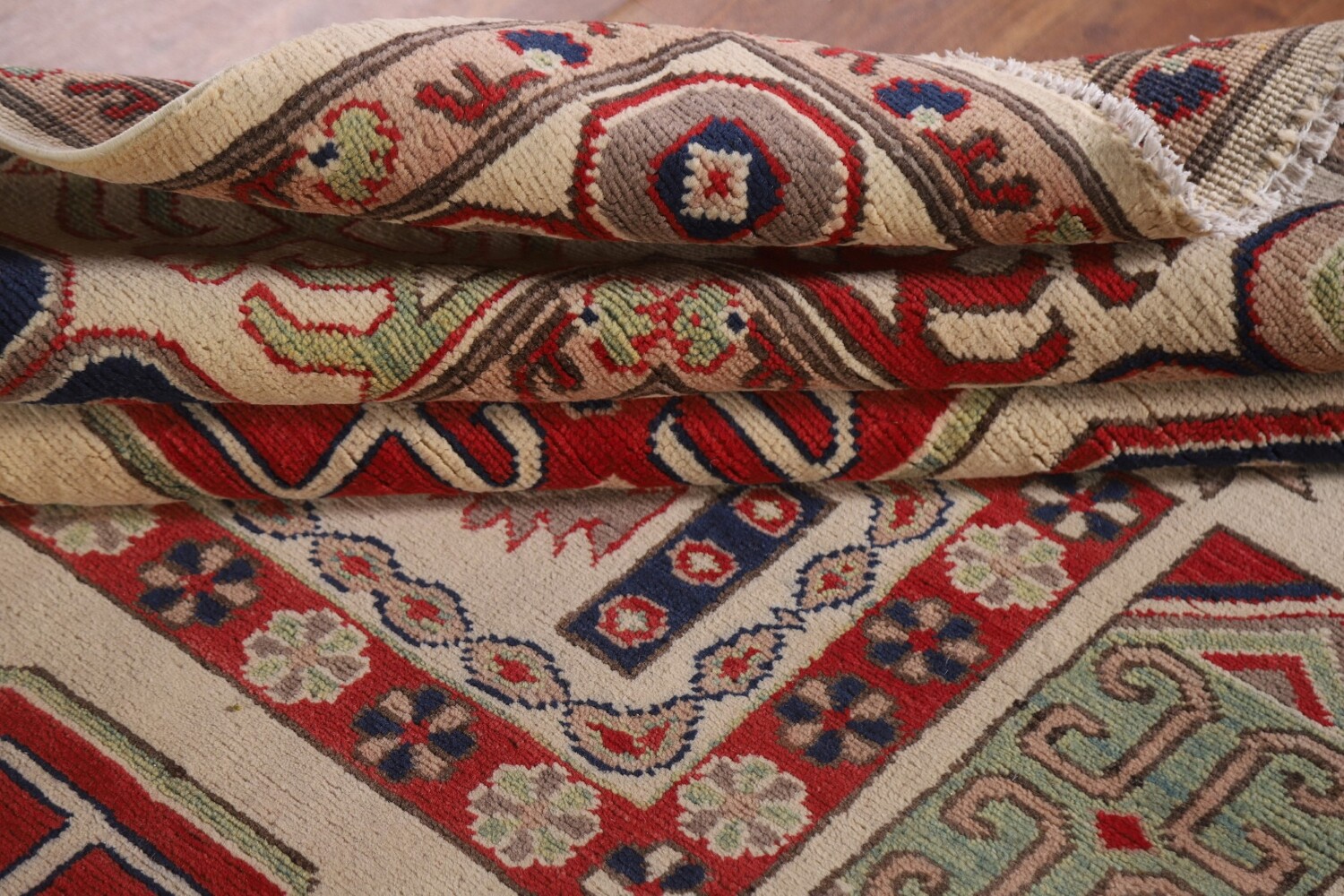 Geometric Kazak South Western Area Rug 7x10