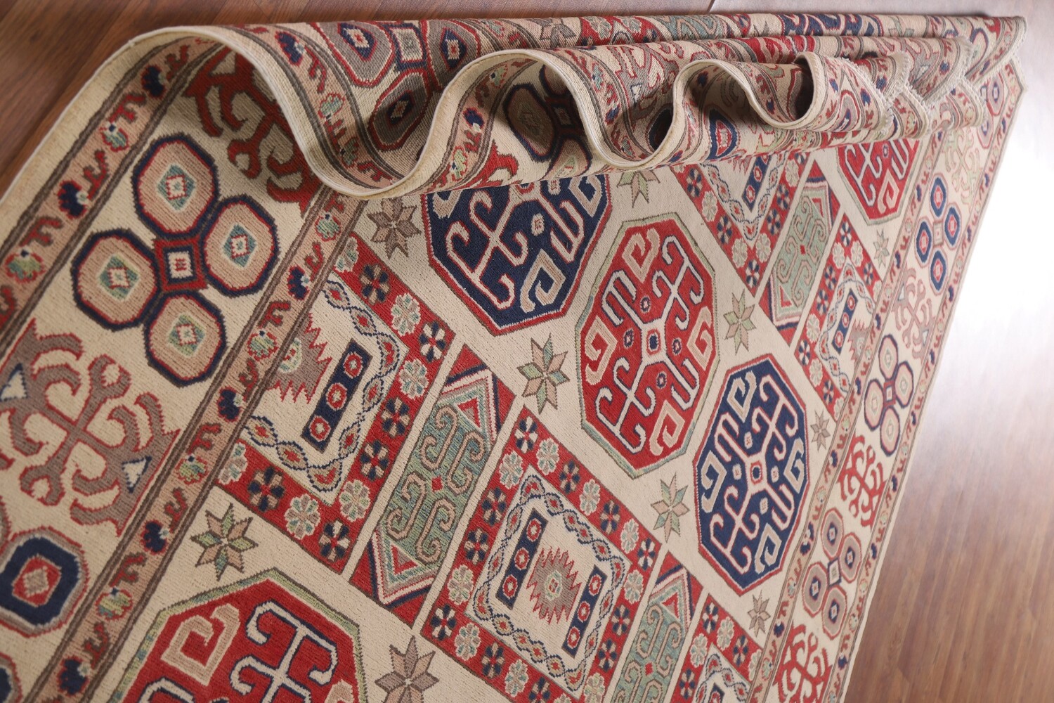 Geometric Kazak South Western Area Rug 7x10