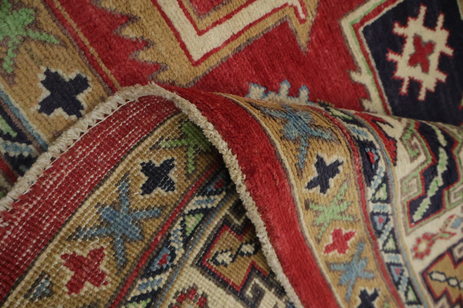 Geometric Kazak South Western Area Rug 6x10