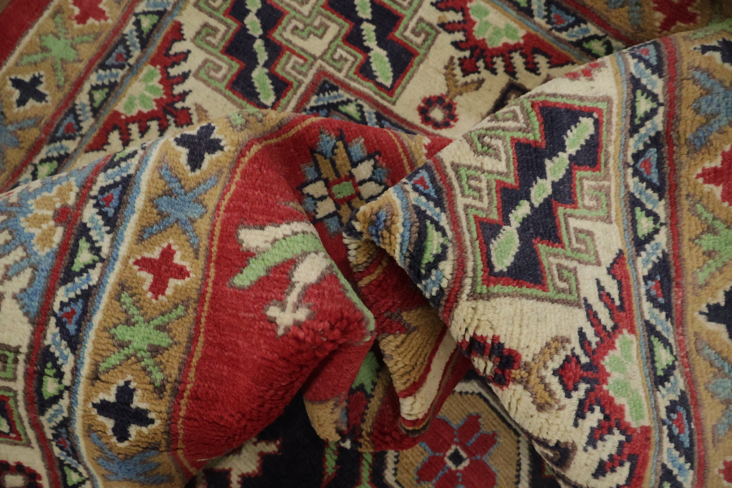 Geometric Kazak South Western Area Rug 6x10