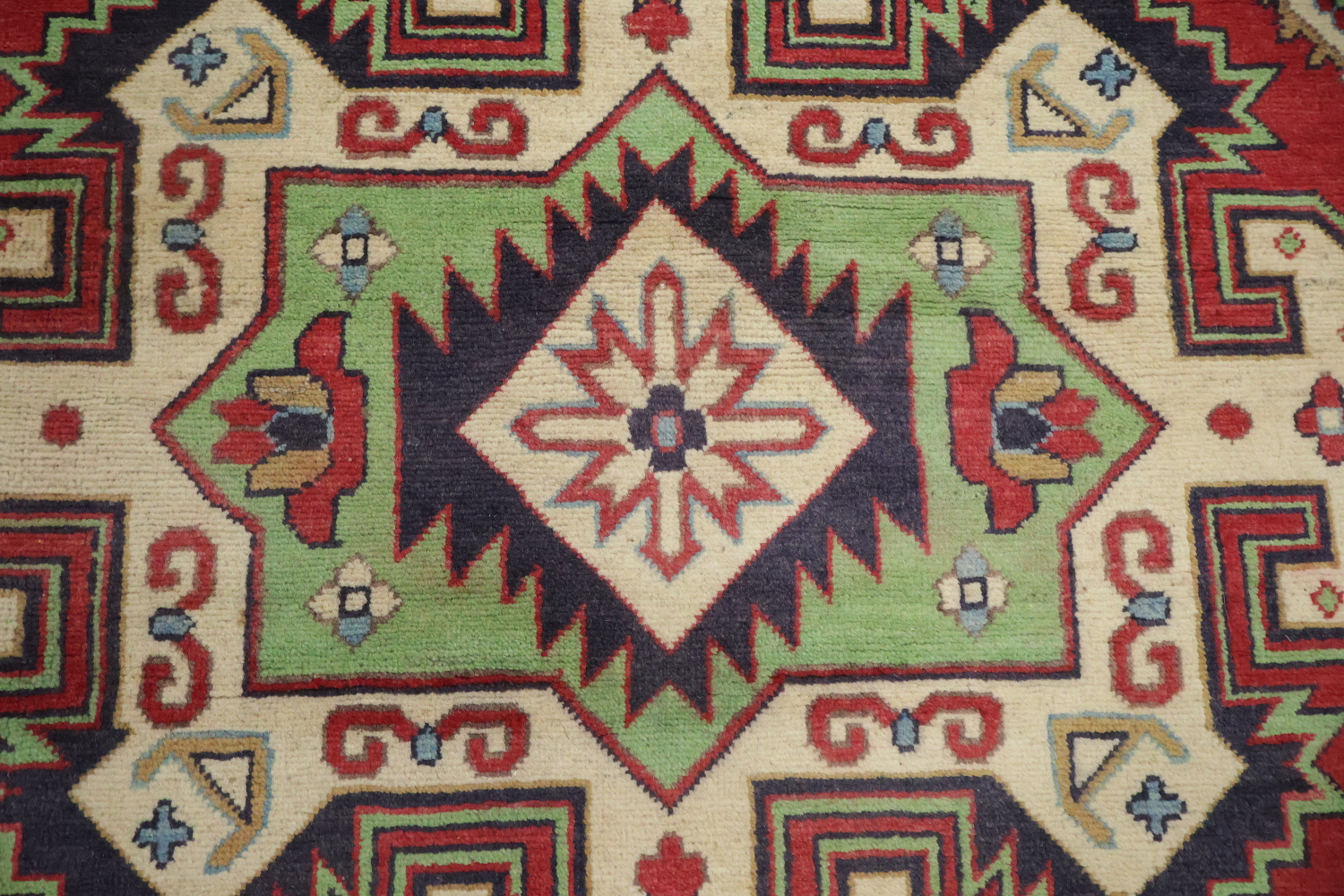 Geometric Kazak South Western Area Rug 6x10