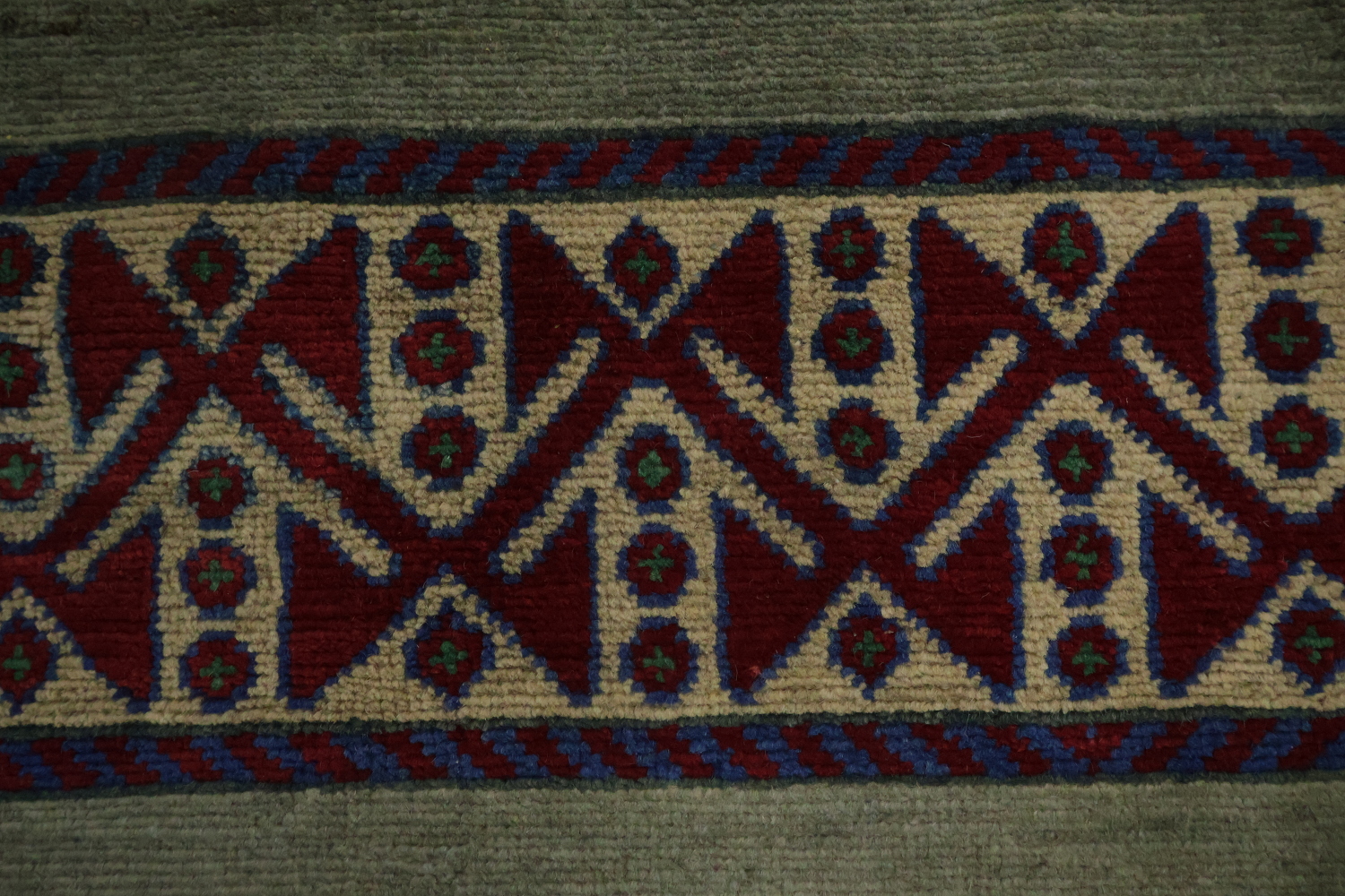 Geometric Kazak Oriental Area Rug 7x10