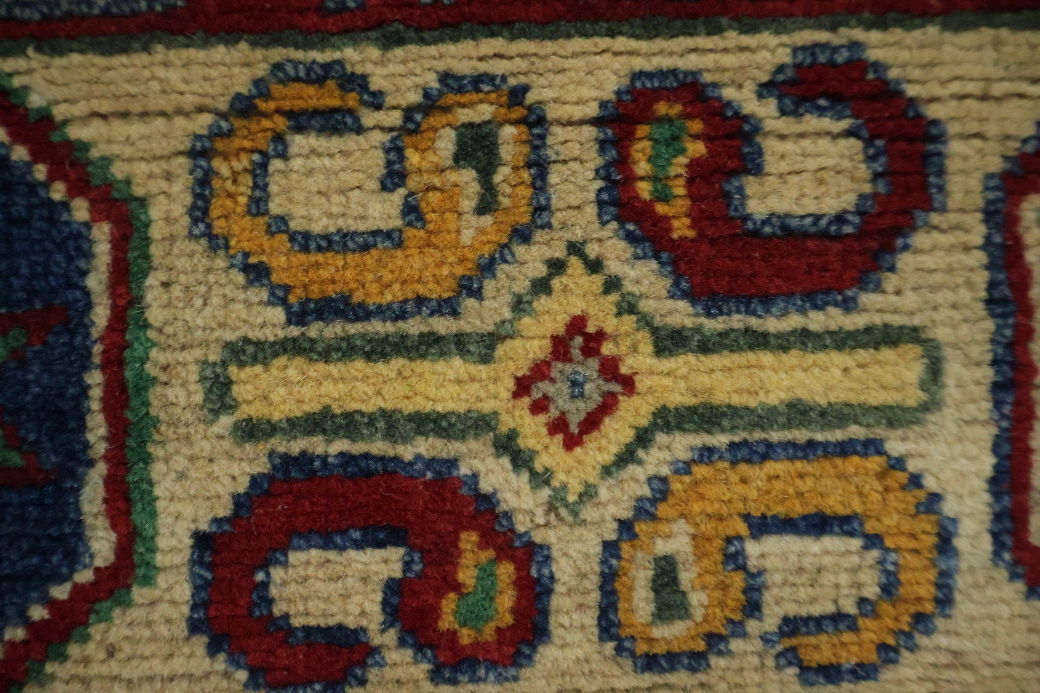 Geometric Kazak Oriental Area Rug 7x10