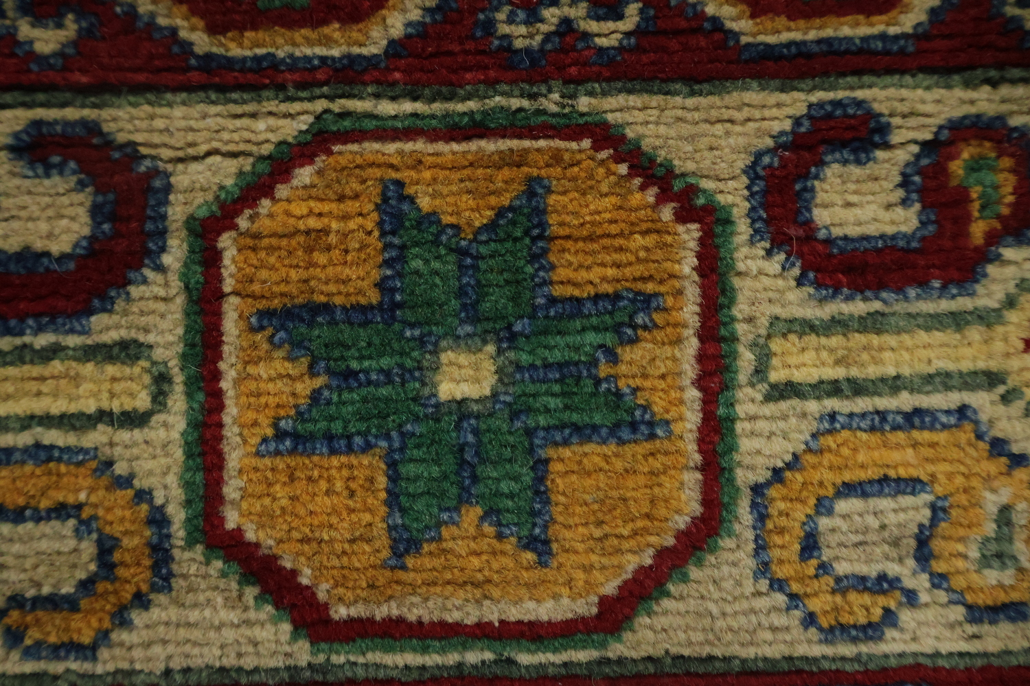 Geometric Kazak Oriental Area Rug 7x10
