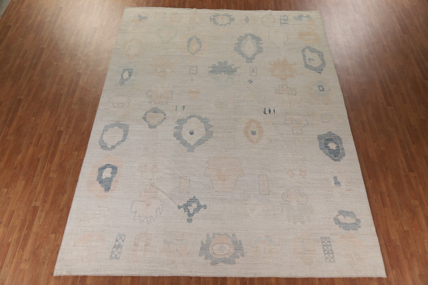 Vegetable Dye Oushak Large Turkish Rug 11x14