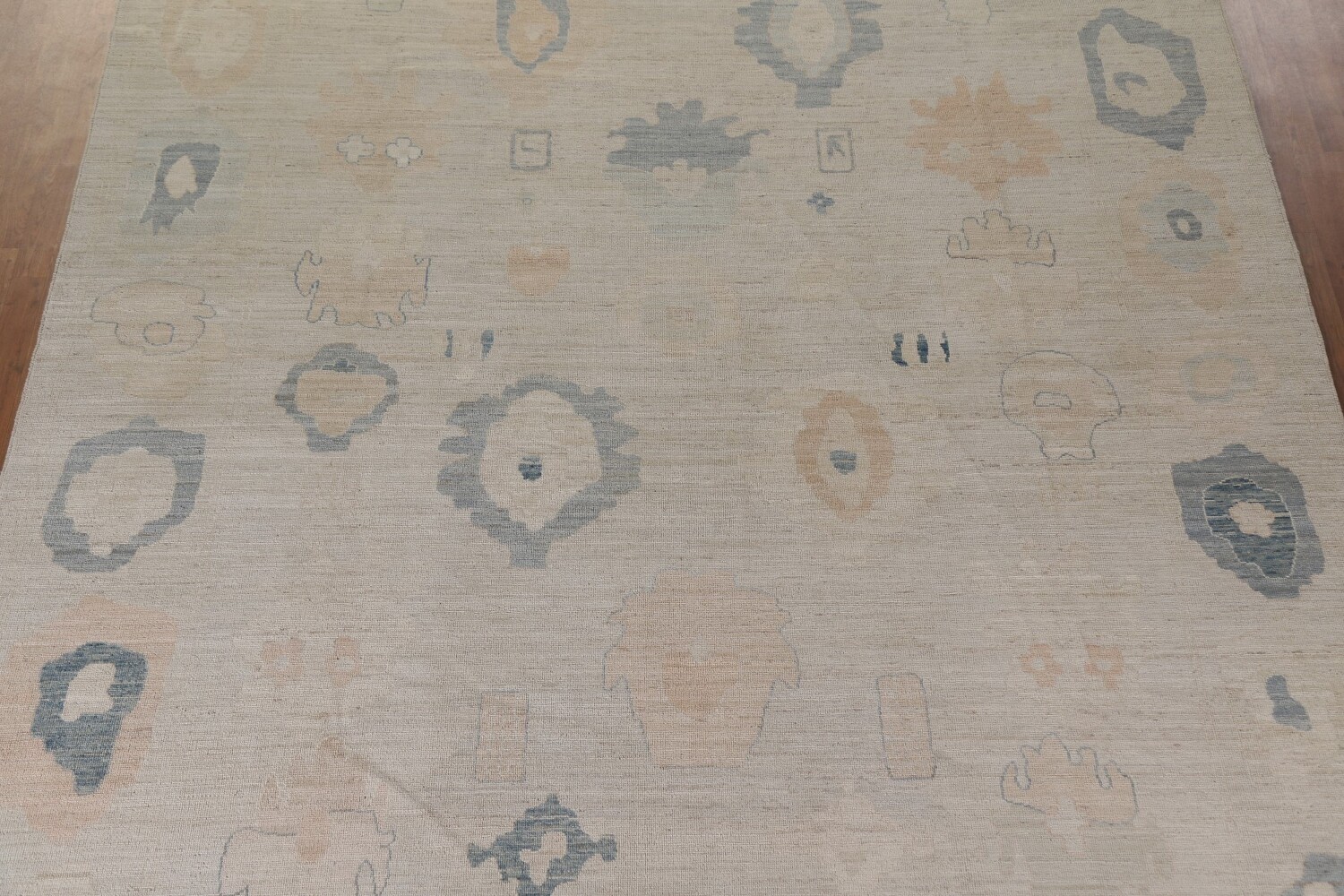 Vegetable Dye Oushak Large Turkish Rug 11x14
