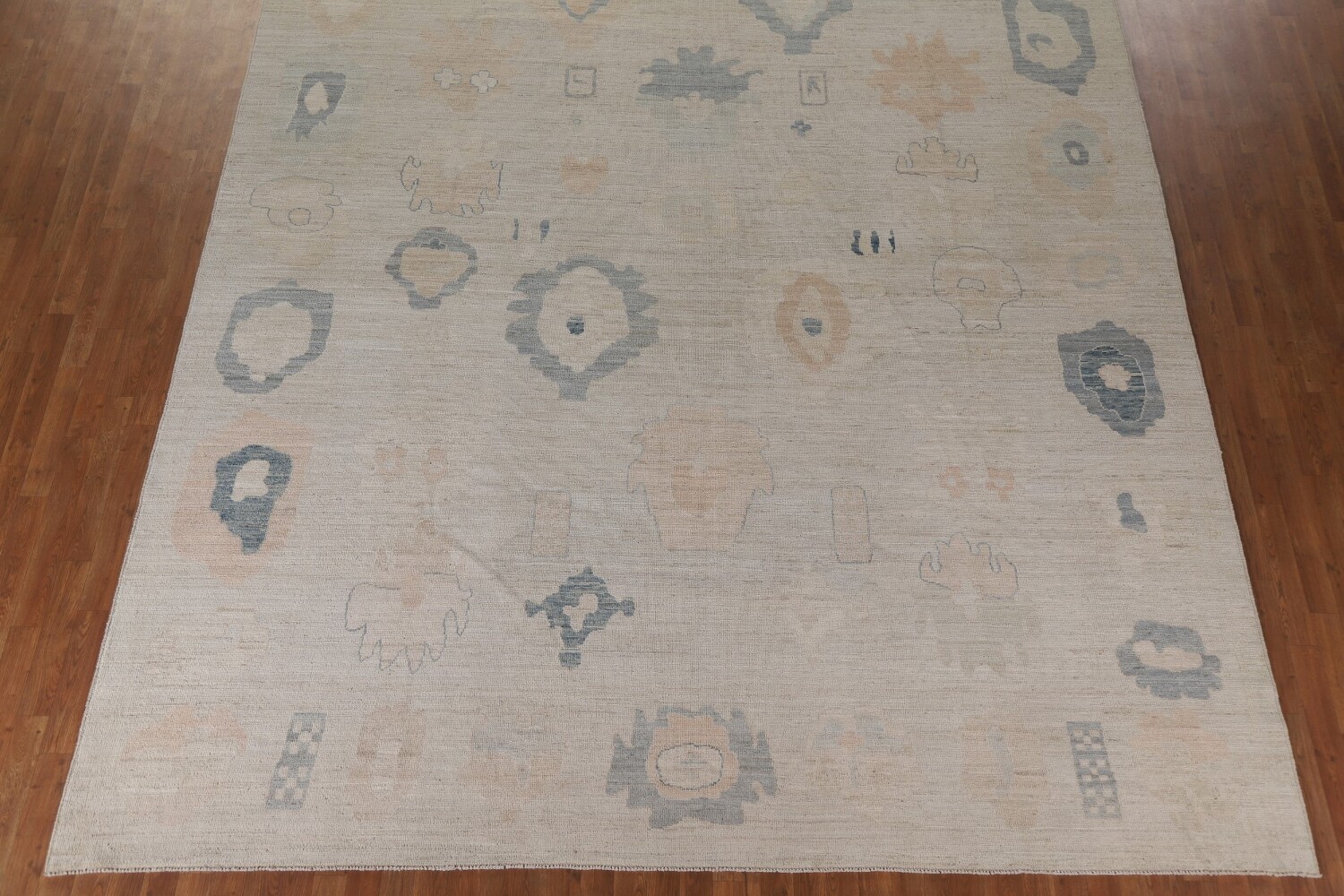 Vegetable Dye Oushak Large Turkish Rug 11x14