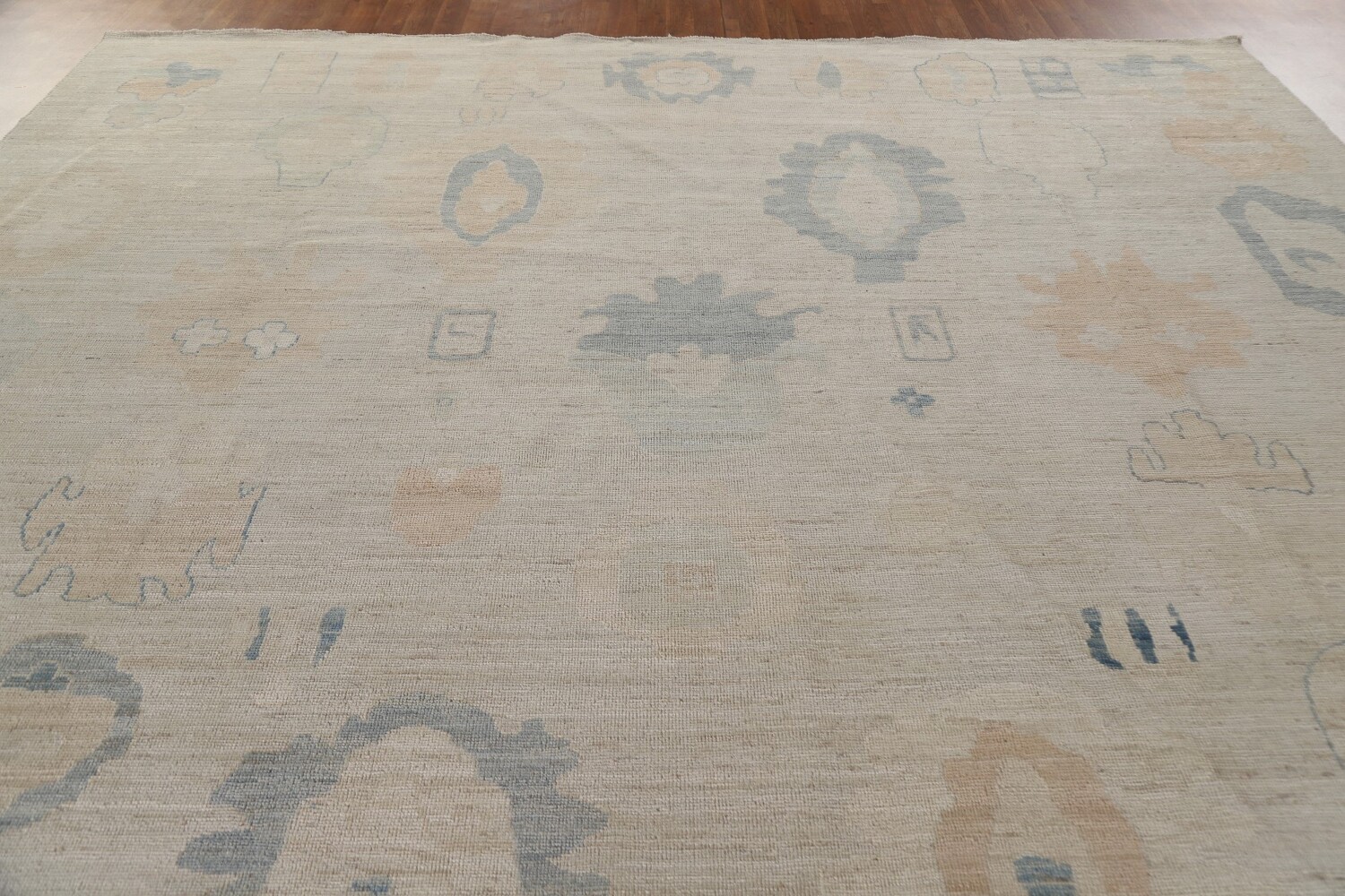 Vegetable Dye Oushak Large Turkish Rug 11x14