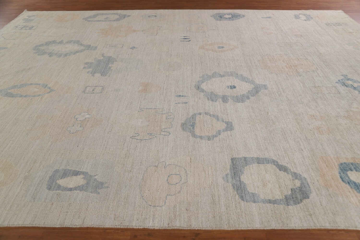 Vegetable Dye Oushak Large Turkish Rug 11x14
