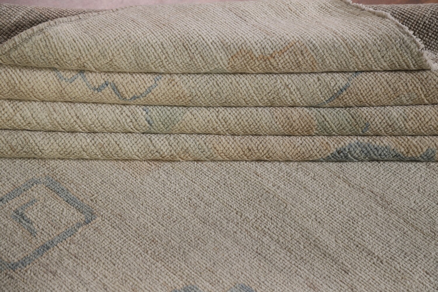 Vegetable Dye Oushak Large Turkish Rug 11x14