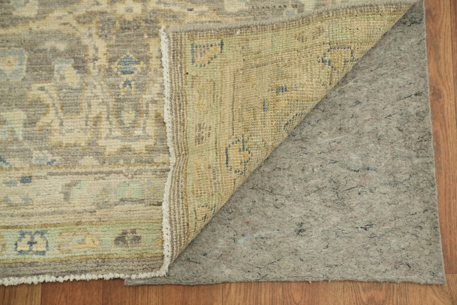 Vegetable Dye Oushak Turkish Runner Rug 3x12