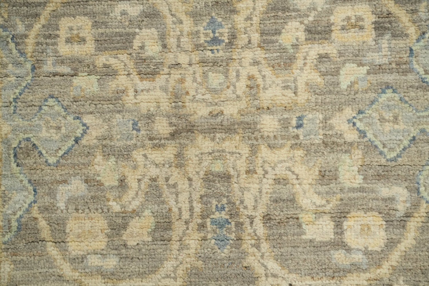 Vegetable Dye Oushak Turkish Runner Rug 3x12